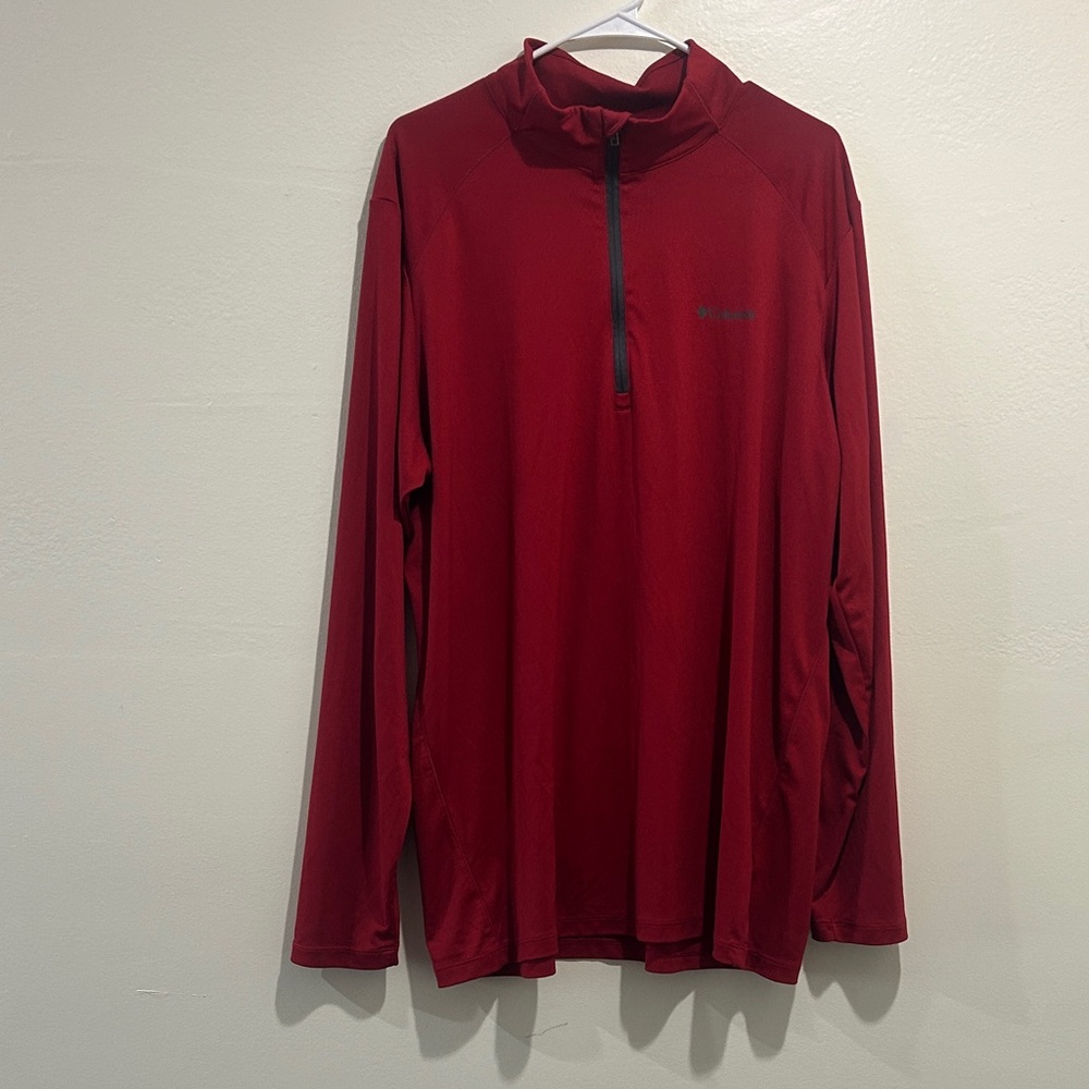 Columbia Red Pullover with Logo